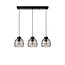 FILOX - Hanging lamp - 3xE27 - Black - 00429/03/30