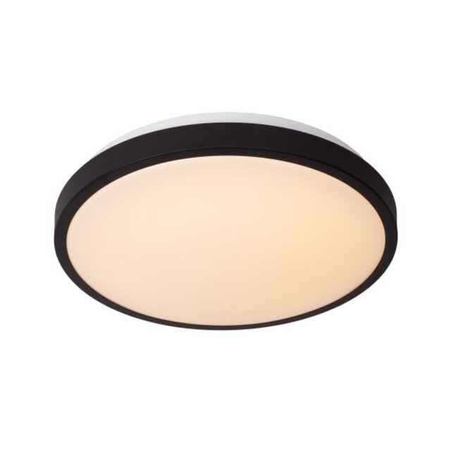 DASHER - Plafonnière Badkamer - Ø 34,8 cm - LED - 1x18W 2700K - IP44 - Zwart - 79110/35/30