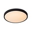 Lucide DASHER - Ceiling light Bathroom - Ø 34.8 cm - LED - 1x18W 2700K - IP44 - Black - 79110/35/30