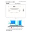 DASHER - Ceiling light Bathroom - Ø 34.8 cm - LED - 1x18W 2700K - IP44 - White - 79110/35/31