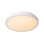 Lucide DASHER - Plafonnier Salle de Bain - Ø 34,8 cm - LED - 1x18W 2700K - IP44 - Blanc - 79110/35/31