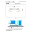 DASHER - Ceiling lamp Bathroom - Ø 41 cm - LED - 1x24W 2700K - IP44 - White - 79110/40/31