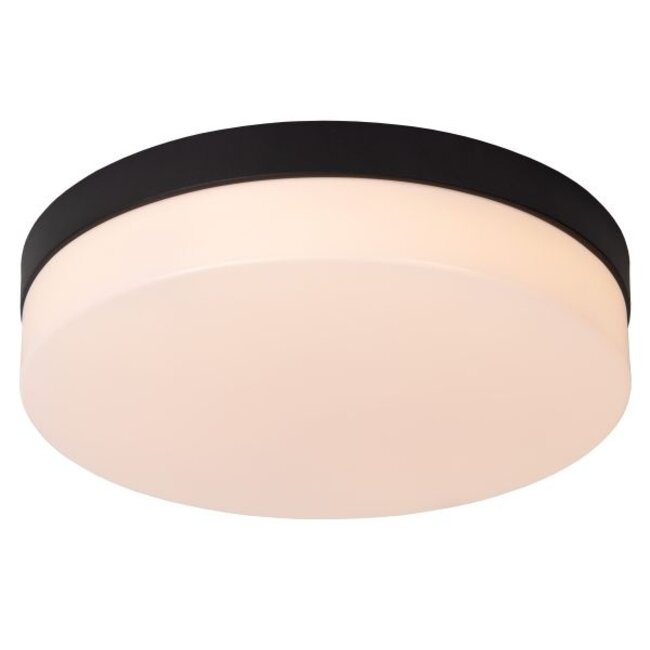 BISKIT - Ceiling light Bathroom - Ø 28 cm - LED - 1x18W 2700K - IP44 - Black - 79111/30/30