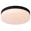 Lucide BISKIT - Ceiling light Bathroom - Ø 28 cm - LED - 1x18W 2700K - IP44 - Black - 79111/30/30