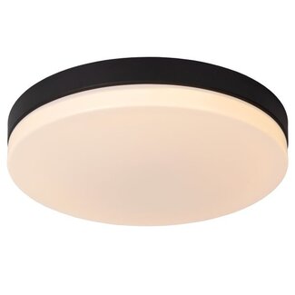 Lucide BISKIT - Ceiling light Bathroom - Ø 40 cm - LED - 1x36W 2700K - IP44 - Black - 79111/40/30