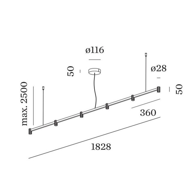 TRACE CHANDELIER 2.0 LED hanglamp