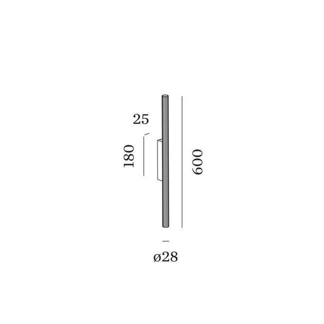 TRACE SLIM WALL 1.0 LED wandlamp