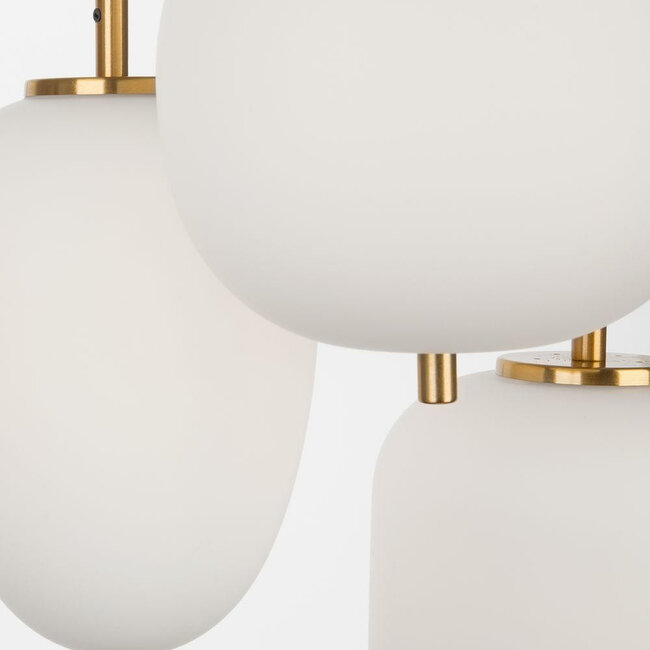 Lampe à suspension LATO - Ø 30 x 120 cm - laiton antique - 3xE14