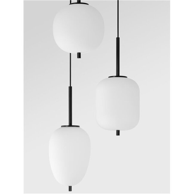 LATO hanglamp - Ø 30 x 120 cm - zwart - 3xE14