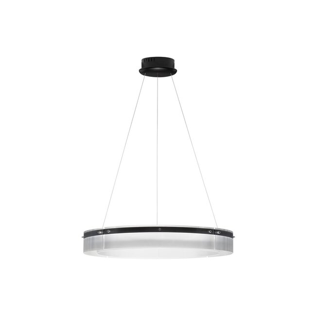 Lampe à suspension LED PAULINE / Ø 85 x 180 cm - noire - 55W
