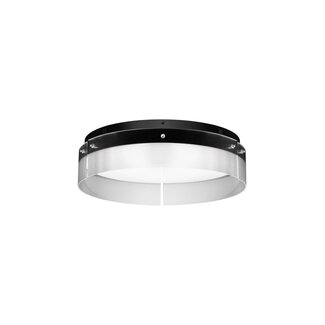 Nova Luce PAULINE LED ceiling lamp - Ø 55 x 15 cm - black - 48W