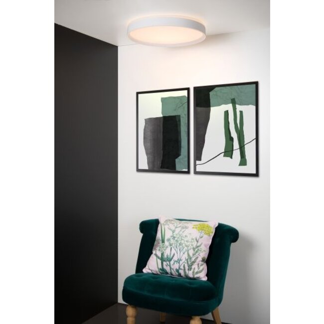 NURIA - Plafonnier - Ø 50 cm - LED Gradation. - 1x36W 2700K - 3 StepDim - Blanc - 79182/36/31