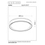 NURIA - Ceiling lamp - Ø 50 cm - LED Dimming. - 1x36W 2700K - 3 StepDim - Black - 79182/36/30