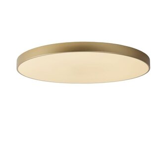 Lucide UNAR - Ceiling lamp - Ø 80 cm - LED Dimming. - 1x80W 2700K - 3 StepDim - Matt Gold / Brass - 79185/80/02