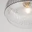 Mond - hanglamp - Ø 18 x 120 cm - goud / helder glas - E14