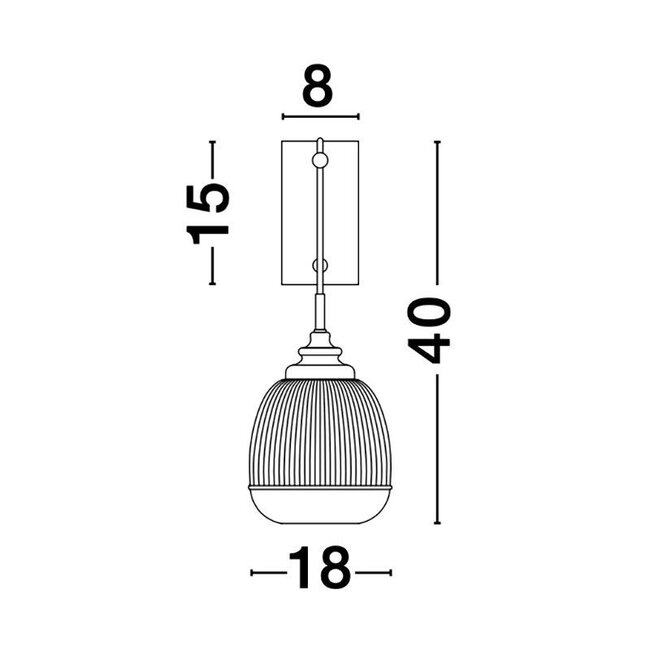 Mouth - applique - or / verre clair - E14