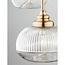 Mond - hanging lamp - Ø 49 x 120 cm - gold / clear glass -3 x E14