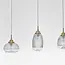 Mouth - hanging lamp - gold / clear glass -3 x E14