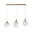 Mouth - hanging lamp - gold / clear glass -3 x E14