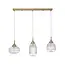 Mouth - lampe suspendue - or / verre clair -3 x E14