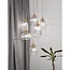 Mond - lampe suspendue - Ø 51 x 120 cm - or / verre transparent -5 x E14