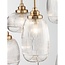 Mond - hanging lamp - Ø 51 x 120 cm - gold / clear glass -5 x E14