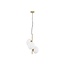 Allen - hanging lamp - Ø 32 x 120 cm - gold / opal glass -3 x E14