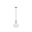 Allen - hanging lamp - Ø 24 x 120 cm - gold / opal glass - E27