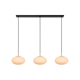 Lucide ELYSEE - Hanging lamp - 3xE27 - Opal - 21430/03/61