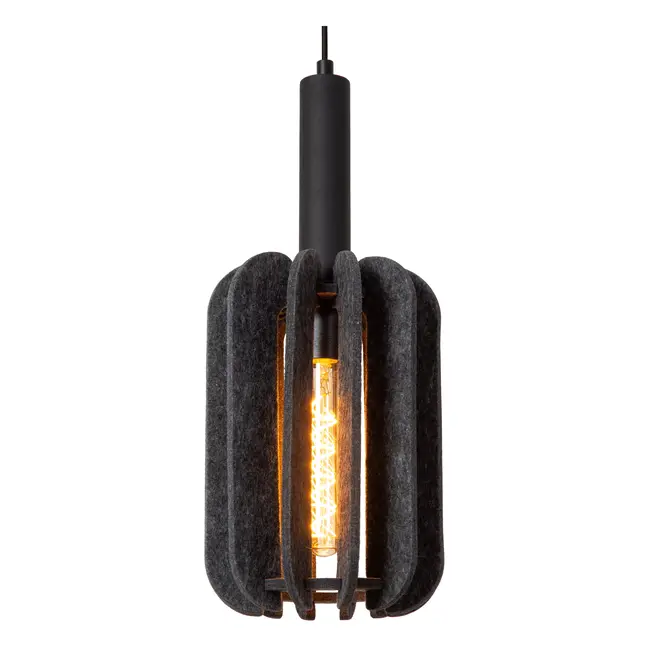 RAFAL - Lampe à suspension - Ø 20 cm - 1xE27 - Gris - 45492/01/36