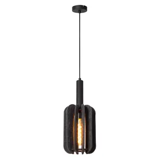 Lucide RAFAL - Lampe à suspension - Ø 20 cm - 1xE27 - Gris - 45492/01/36