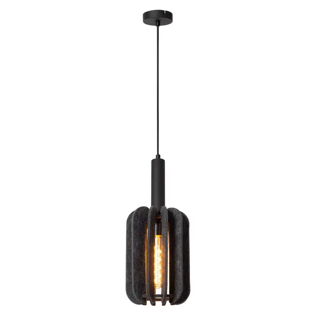 RAFAL - Lampe à suspension - Ø 20 cm - 1xE27 - Gris - 45492/01/36