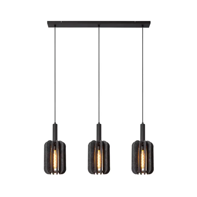 RAFAL - Hanging lamp - 3xE27 - Gray - 45492/03/36