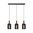 Lucide RAFAL - Lampe suspendue - 3xE27 - Gris - 45492/03/36