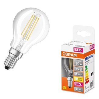 OSRAM E14 LED SUPERSTAR filament lamp 5.5-60W DIM warm white