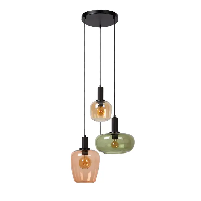 ILONA - Hanging lamp - 3xE27 - Black - 45408/13/99