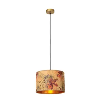 Lucide TANSELLE - Lampe à suspension - Ø 30 cm - 1xE27 - Multicolore - 10415/30/99