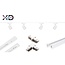 2m rail system XUDO with 4 spotlights 1-phase white