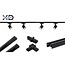 2m rail system XUDO with 4 spotlights 1-phase black