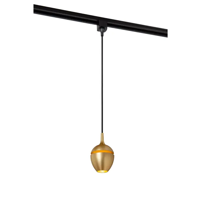 TRACK PRESTON Hanging lamp - 1-phase track system / track lighting - 1xGU10 - Matt Gold / Brass (Expansion) - 09958/01/02