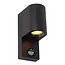 Lucide ZARO IR - Wall spotlight Outdoor - 1xGU10 - IP65 - Black - 69803/01/30