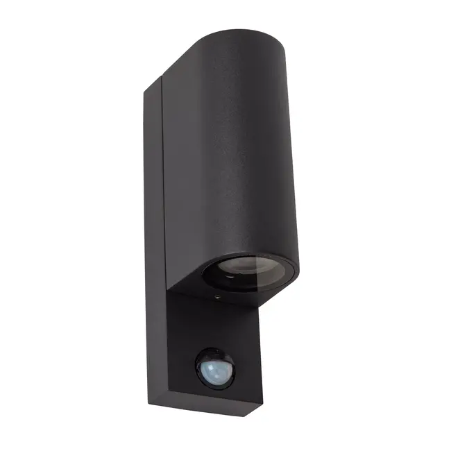 ZARO IR - Wandspot Buiten - 2xGU10 - IP65 - Zwart - 69803/02/30