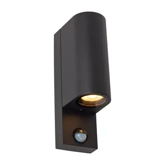 Lucide ZARO IR - Wall spotlight Outdoor - 2xGU10 - IP65 - Black - 69803/02/30