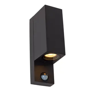 Lucide ZARO IR - Spot mural Extérieur - 2xGU10 - IP65 - Noir - 69802/02/30