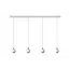 FAVORI - Hanging lamp - 4xGU10 - White - 09434/04/31