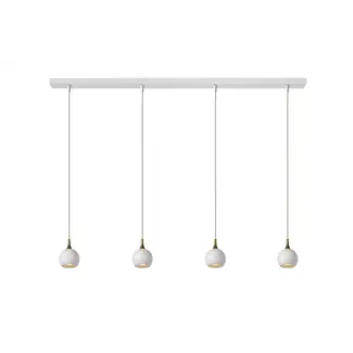 Lucide FAVORI - Hanglamp - 4xGU10 - Wit - 09434/04/31