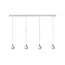 FAVORI - Suspension - 4xGU10 - Blanc - 09434/04/31