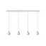 Lucide FAVORI - Hanging lamp - 4xGU10 - White - 09434/04/31