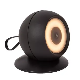 Lucide LUNEX - Oplaadbare Wandlamp Binnen/Buiten - Accu/Batterij - LED Dimb. - 1x2W 3000K - IP54 - Magnetisch - Zwart