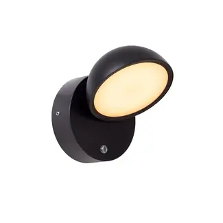 Lucide FINN - Applique Intérieur/Extérieur - LED - 1x12W 3000K - IP54 - Noir